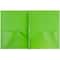 JAM Paper 9.5" x 11" Plastic 2 Pocket School POP Folders with Clasps, 6ct.